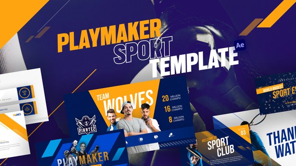 Videohive Playmaker Creative Sport Video Display After Effect Template Product Promo template preview