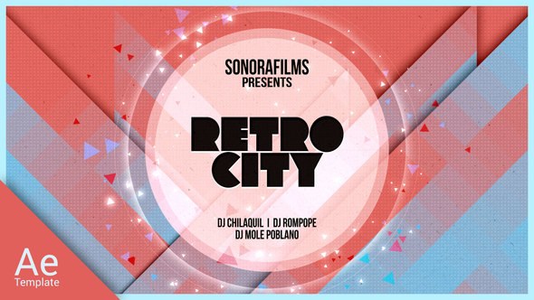 Retro City - Videohive Video Displays template preview
