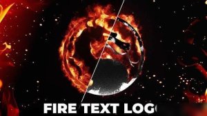 Videohive Fire Text Logo Creator Openers template preview