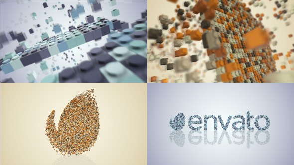 Videohive Building Blocks Logo Build Logo Stings template preview