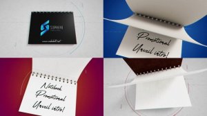 Videohive Business Notebook Unveil Logo Stings template preview