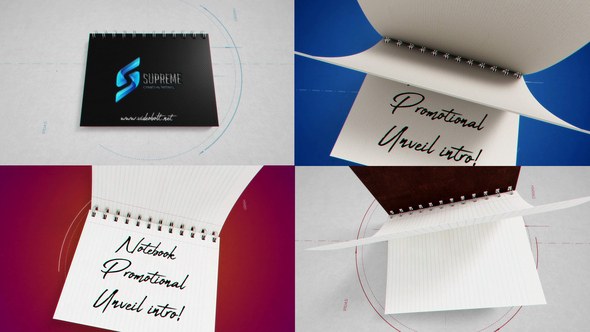 Videohive Business Notebook Unveil Logo Stings template preview