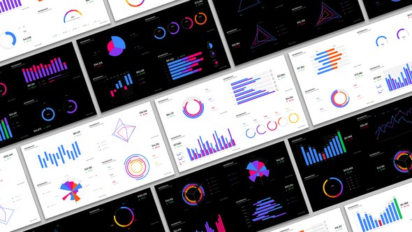 Videohive Basic graphs Infographics template preview