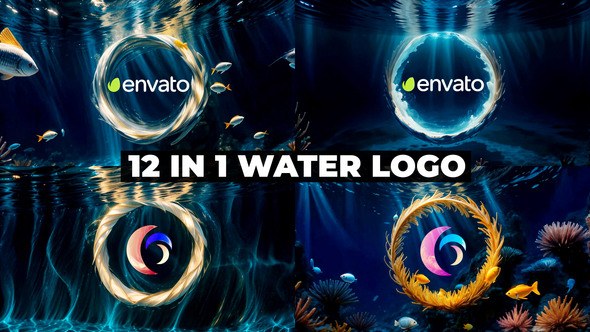 Videohive Underwater Abstract Logo Reveal Logo Stings template preview