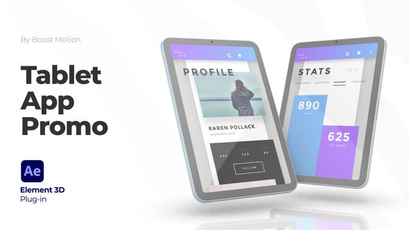 Videohive Tablet App Promo - Website Presentation Video Displays template preview