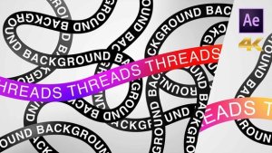 Videohive Threads Instagram Background Elements template preview