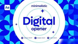 Videohive Minimalistic Digital Opener Openers template preview