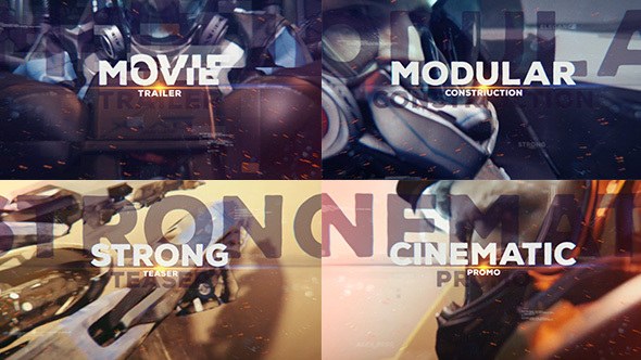 Videohive Epic Glitch Trailer Titles template preview
