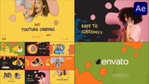 Videohive Liquid Acid Endscreens | After Effects Openers template preview