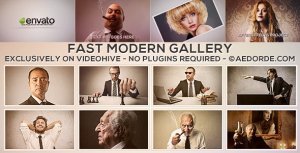 Videohive Fast Modern Gallery Video Displays template preview