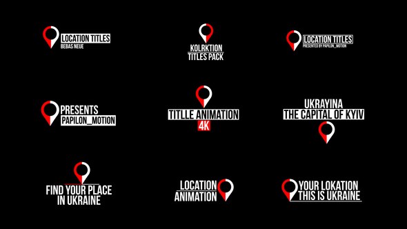 Videohive Location Titles | After Effects 46501032 Titles template preview