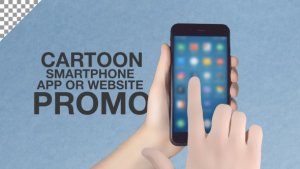Cartoon Smartphone App Promo ToolKit Video Displays template preview