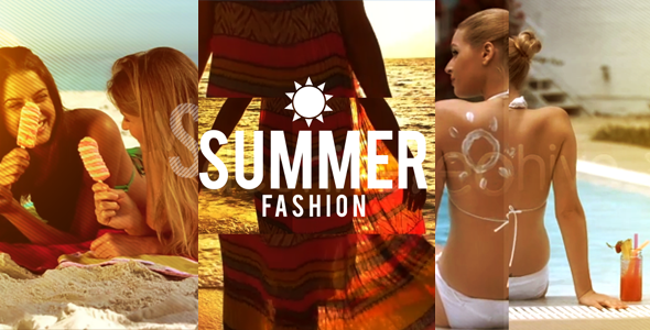 Videohive Summer Fashion Video Displays template preview