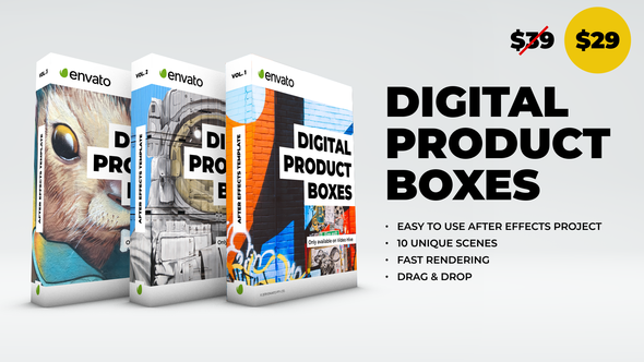 Product Boxes Video Displays template preview