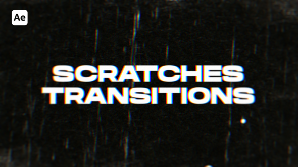 Videohive Scratches Transitions Elements template preview