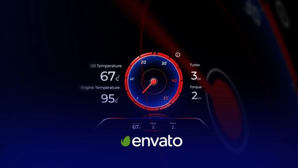 Videohive Car Indicator Logo Logo Stings template preview