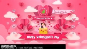 Videohive Valentines Intro Openers template preview