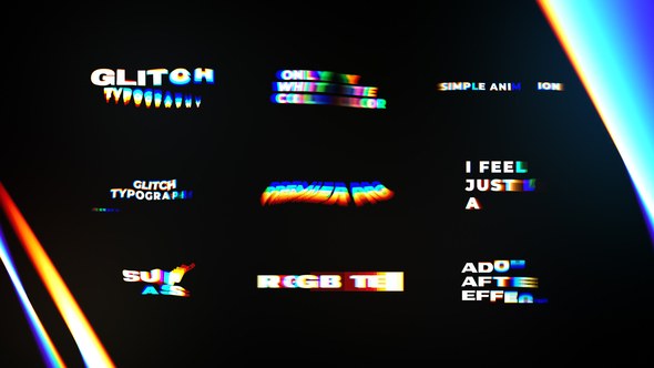 Videohive Text Animations | RGB Text Presets Titles template preview
