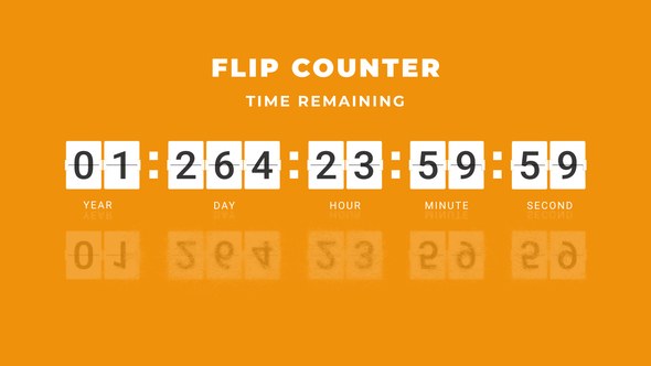 Videohive Flip Counter Titles template preview