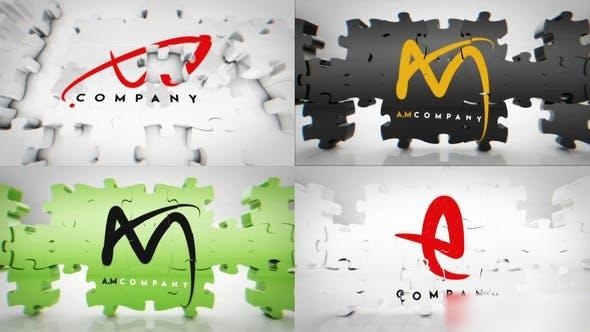 Videohive Puzzle Logo Reveal Bundle Logo Stings template preview
