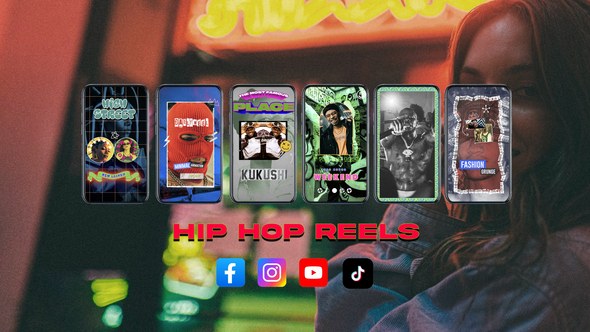 Videohive Hip Hop Reels Product Promo template preview