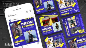 Videohive Urban Fashion Instagram Media Post Product Promo template preview