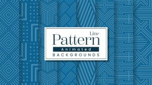 Videohive Line Pattern Backgrounds Elements template preview