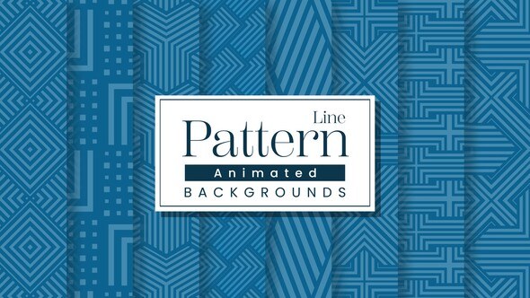 Videohive Line Pattern Backgrounds Elements template preview