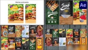 Videohive Restaurant Promo-Social Network for After Effects Openers template preview