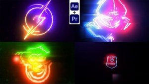 Videohive Laser Energic Logo Reveal (AE+Pre) Logo Stings template preview