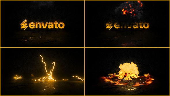 Videohive Lightning Fire Logo Animation 59633217 Logo Stings template preview