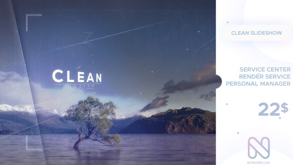 Clean Slideshow Video Displays template preview
