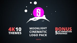 Videohive Moonlight Cinematic Logo Pack Logo Stings template preview
