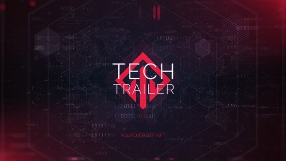 Videohive Tech Trailer Titles Titles template preview