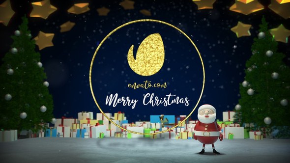 Videohive Santa Greeting Logo Stings template preview