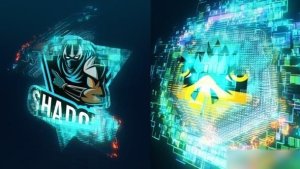 Videohive Pixel Scan Logo Reveal Logo Stings template preview