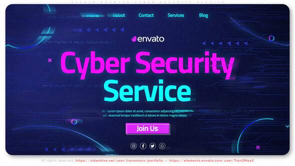 Videohive Access Granted | Cyber Security Service Video Displays template preview