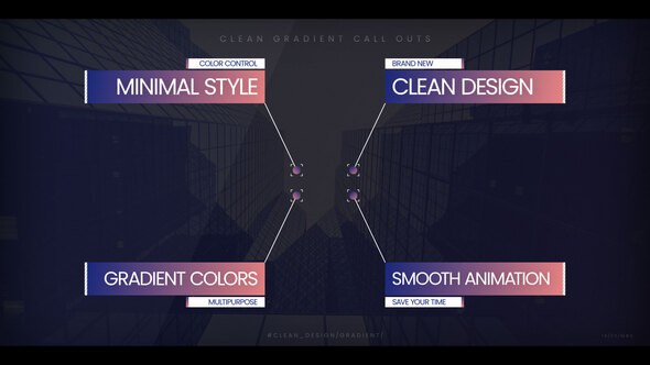 Videohive Clean Gradient Call Outs Elements template preview