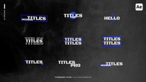 Videohive Typography Titles | AE 48876076 Titles template preview