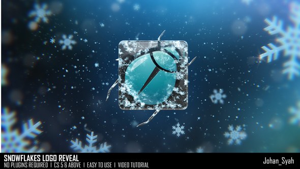 Videohive Snowflakes Logo Reveal 55625182 Logo Stings template preview