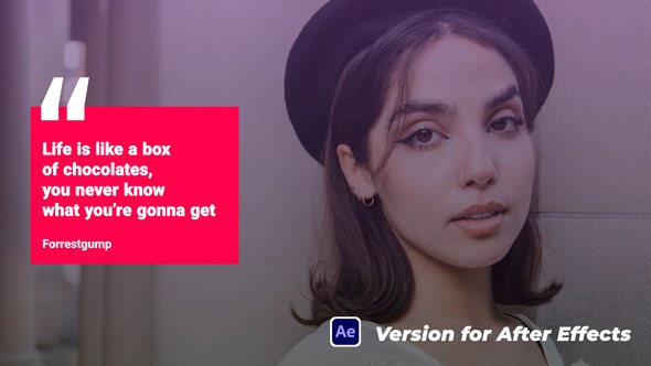 Videohive Modern Animated Quotes Titles template preview