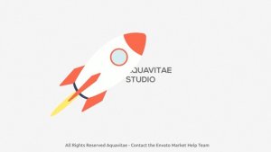 Startup Rocket Logo Video Displays template preview