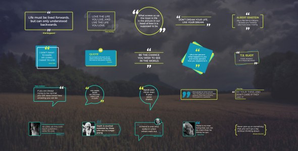 Quotes Pack Video Displays template preview