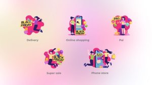 Videohive Online Shopping - Flat Concepts 48774528 Elements template preview