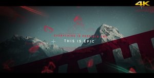 This is Epic - Cinematic Slideshow Video Displays template preview