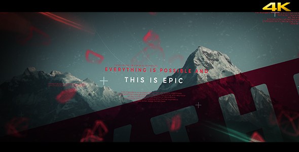 This is Epic - Cinematic Slideshow Video Displays template preview