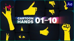 Videohive Cartoon Hands for After Effects 48134323 Elements template preview