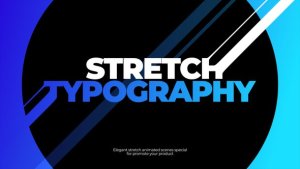 Videohive Stretch Typography Titles template preview