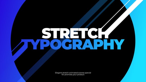 Videohive Stretch Typography Titles template preview