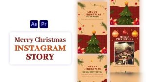 Videohive Christmas Instagram Story 55436992 Video Displays template preview